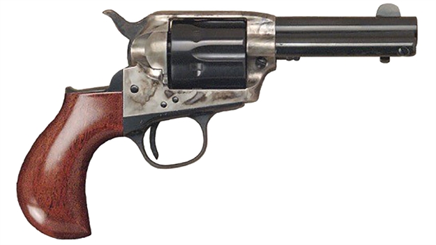 Picture of  Cimarron Ca980 Lightning  38 Special 6 Shot 3.50" Blued Steel Barrel & Cylinder, Color Case Hardened Steel Frame, Birdshead Walnut Grip, Exposed Hammer