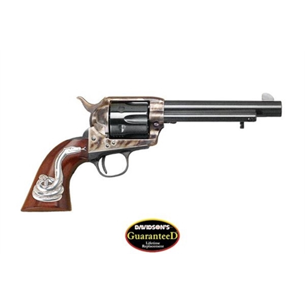 Picture of Cimarron Firearms Man With NO Name Revolver 45 Lc, 5.5 In, Wood Grp, 6 Rnd, Fixed, Case Hardened Frame, Std Trgr