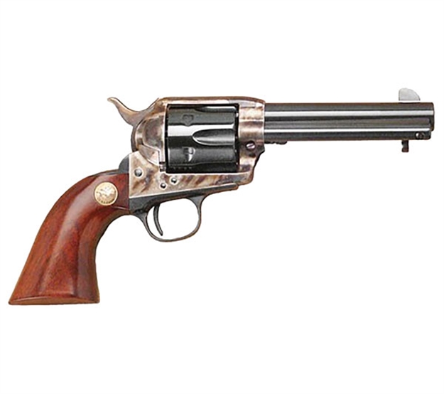 Picture of  Cimarron Mp400 Model P  357 Mag 38 Special 6 Shot 4.75" Blued Stainless Steel Barrel, Blued Cylinder, Color Case Hardened Steel Frame, Walnut Grip, Exposed Hammer 814230010612