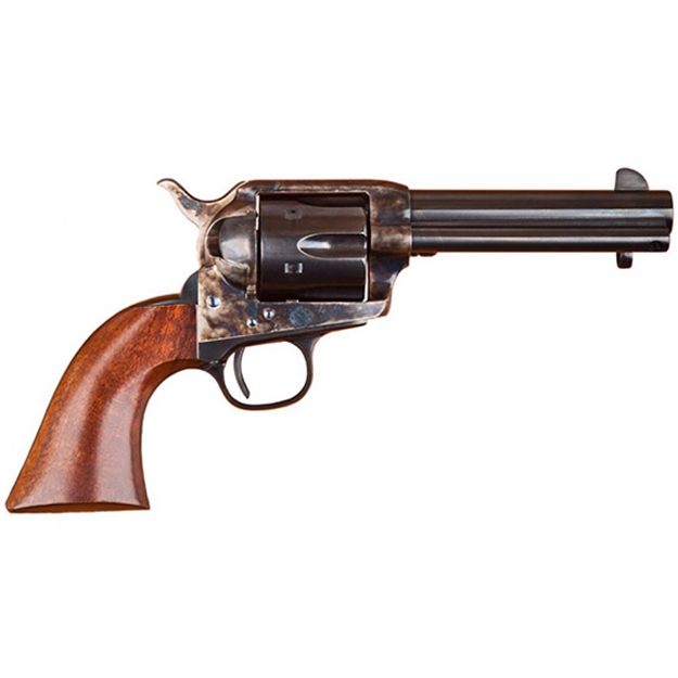 Picture of Cimarron Firearms Model P Revolver 45 Lc, 4.75 In, Wood Grp, 6 Rnd, Fixed, Case Hardened Frame, Std Trgr MP512 814230010827