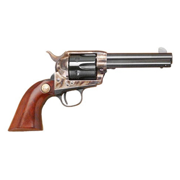 Picture of  Cimarron Mp410 Model P  45 Colt (Long Colt) 6 Shot 4.75" Blued Stainless Steel Barrel, Blued Cylinder, Color Case Hardened Steel Frame, Walnut Grip, Exposed Hammer