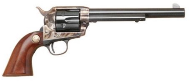 Picture of Cimarron Firearms Model P Revolver 45 Lc, 7.5 In, Wood Grp, 6 Rnd, Fixed, Full SZ Case Hardened Frame, Std Trgr MP415