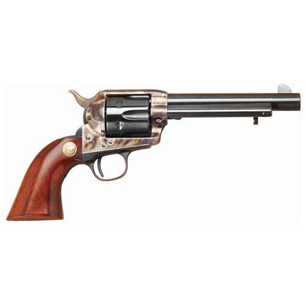 Picture of Cimarron Firearms Model P Revolver 45 Lc, 5.5 In, Wood Grp, 6 Rnd, Fixed, Case Hardened Frame, Std Trgr MP437