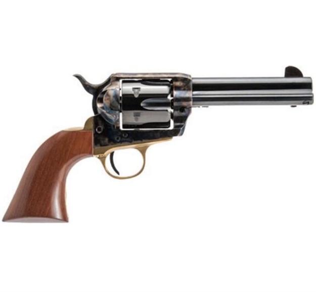 Picture of  Cimarron Ppp45 Pistolero  45 Colt (Long Colt) 6 Shot 4.75" Blued Steel Barrel, Blued Cylinder, Color Case Hardened Steel Frame, Walnut Grip, Exposed Hammer 844234129904