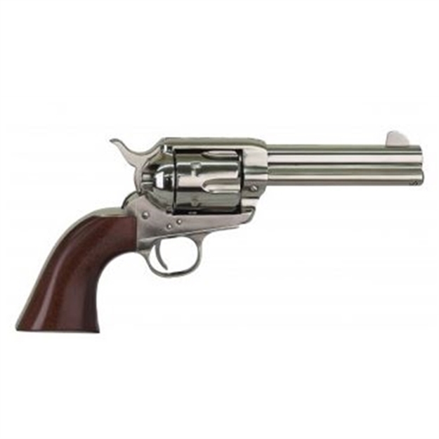 Picture of  Cimarron Ppp357n Pistolero  38 Special/357 Mag 6 Shot, 4.75" Nickel-Plated Steel Barrel, Cylinder & Frame, Wide Front Sight, Smooth Walnut Grip 844234129959
