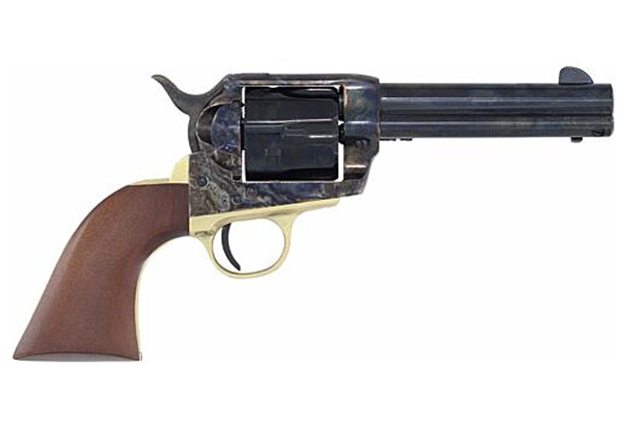 Picture of  Cimarron Ppp9mm Pistolero  9Mm Luger 6 Shot, 4.75" Blued Barrel & Cylinder, Color Case Hardened Frame, Walnut Grip 844234240500
