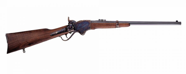 Picture of  Cimarron As530 1865 Spencer 45 Long Colt 7+1 20" Blued Round Barrel, Color Case Hardened Receiver, Walnut Stock, Right Hand 814230011381