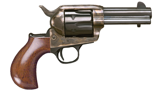 Picture of Cimarron Firearms Thunderer Revolver 357 Mag, 3.5 In, Smooth Wood Grp, 6 Rnd, Fixed, Case Hardened Frame, Std Trgr CA340