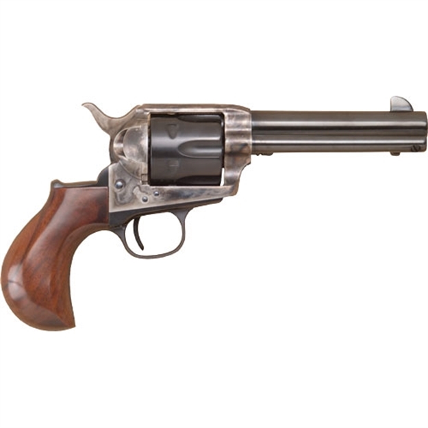 Picture of Cimarron Firearms Thunderer Revolver 45 Lc, 4.75 In, Smooth Wood Grp, 6 Rnd, Fixed, Case Hardened Frame CA347 814230010360
