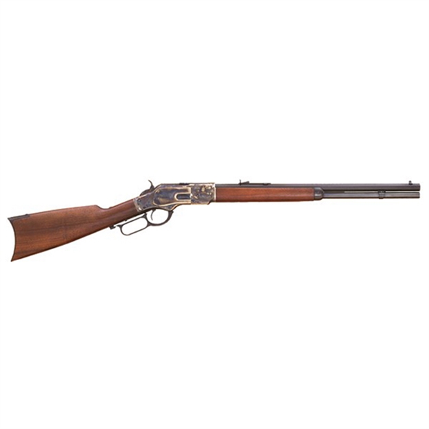 Picture of  Cimarron Ca281 1873 Short Full Size 45 Colt (Long Colt) 10+1 20" Blued Octagon Barrel, Color Case Hardened Stainless Steel Receiver, Walnut Fixed Stock, Right Hand 814230010254