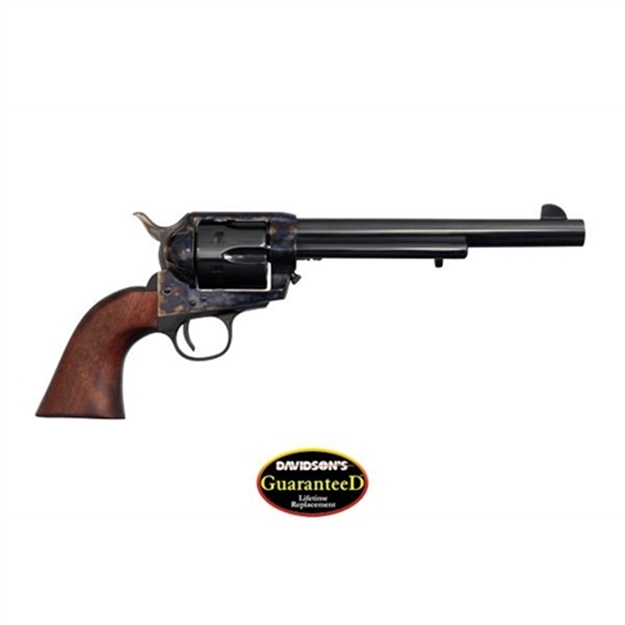 Picture of Cimarron Firearms US Cavalry Revolver 45 Lc, 7.5 In, Wood Grp, 6 Rnd, Case Hardened Frame, Std Trgr PP514M00