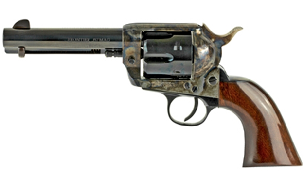 Picture of  Cimarron Pp400 Frontier Pre-War 1896-1940 38 Special 357 Mag 6 Shot, 4.75" Blued Steel Barrel, Blued Cylinder, Color Case Hardened Steel Frame, Walnut Grip, Exposed Hammer 814230010902