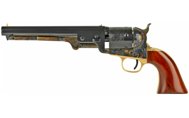 Picture of Cimarron Firearms Man With NO Name Revolver 38 Spl, 7.5 In, Wood Grp, 6 Rnd, Fixed, Full SZ Case Hardened Frame, Std Trgr CA9081