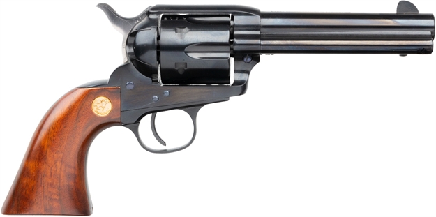 Picture of  Cimarron Mp400b1402 Pistoleer  357 Mag 6 Shot, 4.75" Blued Rifled Steel Barrel, Cylinder, Backstrap & Frame, Walnut Grip