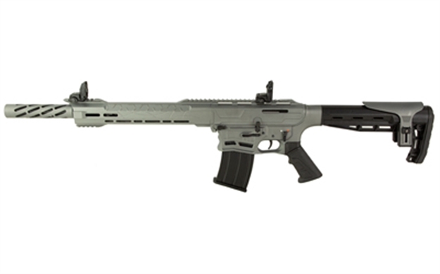 Picture of Citadel Cboss2512tg Boss-25  12 Gauge Semi-Auto 3" 5+1 18.75" Black Steel Threaded Barrel, Tungsten Gray Picatinny Rail Receiver, Black Adj Comb Synthetic Stock, Black Finger Groove Grip CBOSS2512-TG 682146831993