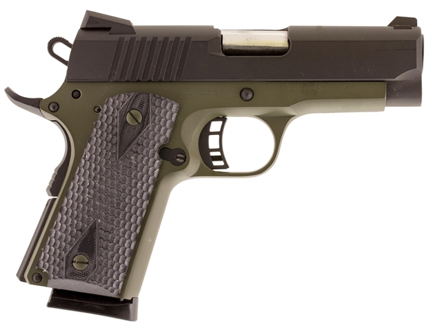 Picture of Citadel C45cs200190h M-1911 Compact Single 45 Acp 3.5" 7+1 Hogue Grip Olive Drab