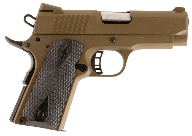 Picture of Citadel C9mmcs148h00 M-1911 Compact Single 9Mm 3.5" 8+1 Hogue Grip Burnt Bronze