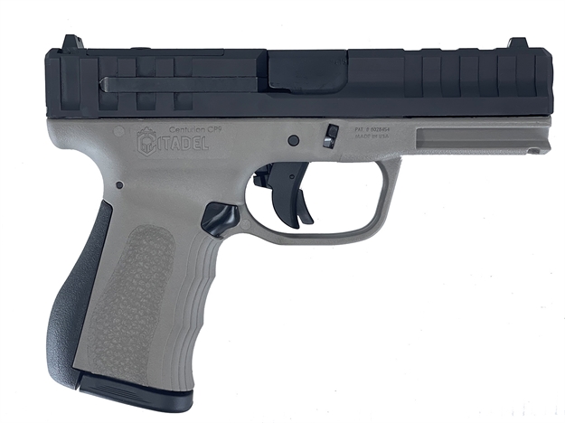 Picture of  Citadel Citcp9gry Centurion Cp9 Compact Frame 9Mm Luger 14+1, 4" Black Steel Barrel, Optic Ready/Serrated Steel Slide, Gray Polymer Frame & Grip 682146897234