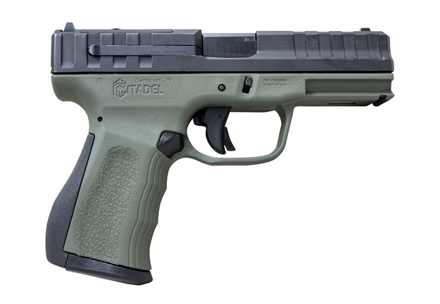 Picture of  Citadel Citcp9odg Centurion Cp9 Compact Frame 9Mm Luger 14+1, 4" Black Steel Barrel, Optic Ready/Serrated Steel Slide, OD Green Polymer Frame & Grip 682146897418
