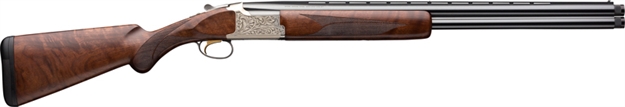 Picture of  Browning 018163305 Citori Feather Lightning 12 Gauge 3" 2Rd 26" Blued Steel Barrels, Satin Nickel Finished Engraved Alloy Receiver, American Black Walnut Stock With Lightening Style Grip 023614736738
