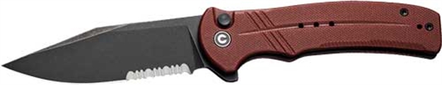 Picture of Civivi Knife Cogent 3.47" Burgundy G10/Black Stonewash! C20038E2