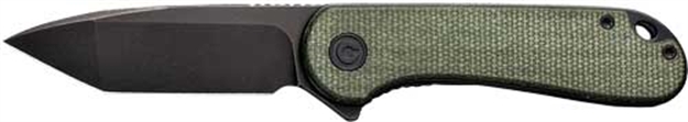 Picture of Civivi Knife Elementum 2.96" Green Micarta/Black D2 Lnr Lck C907TE 763416240049