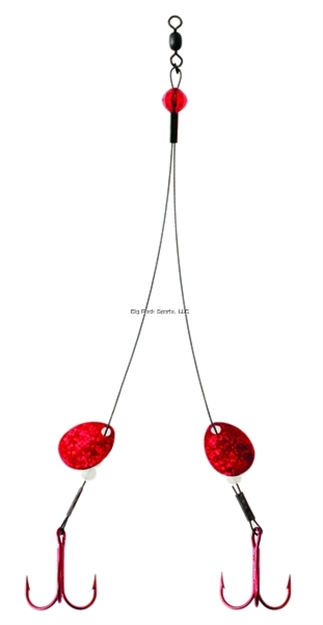 Picture of Clam Big Tooth Rig, Size 2, Red