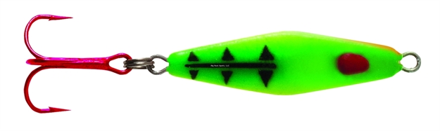 Picture of Clam Blade Spoon, 1/8 Oz, Size 10, Glow Firetiger