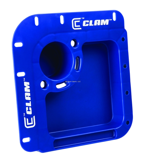 Picture of Clam Corner Console, 11" X 11", Beverage & Accessory Locations, Blue