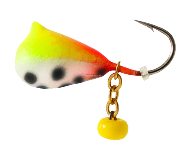 Picture of Clam Dingle Drop, Size 14, 1/32Oz, Chartreuse/Orange Glow Spot