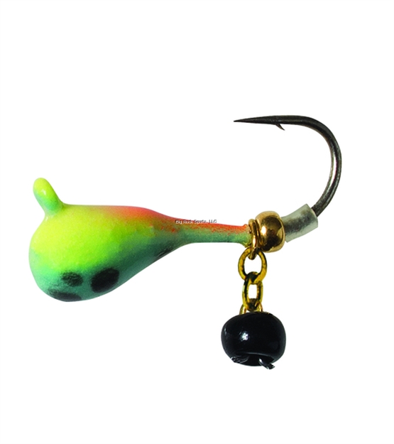 Picture of Clam Dingle Drop Xl, Size 10, 1/32Oz, Chartreuse/Blue Glow Spot