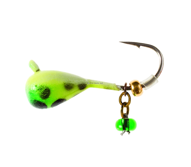 Picture of Clam Dingle Drop Xl, Size 10, 1/32Oz, Chartreuse/Green Glow Spot
