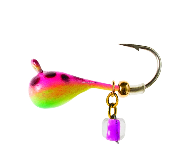 Picture of Clam Dingle Drop Xl, Size 10, 1/32Oz, Chartreuse/Pink Glow Spot