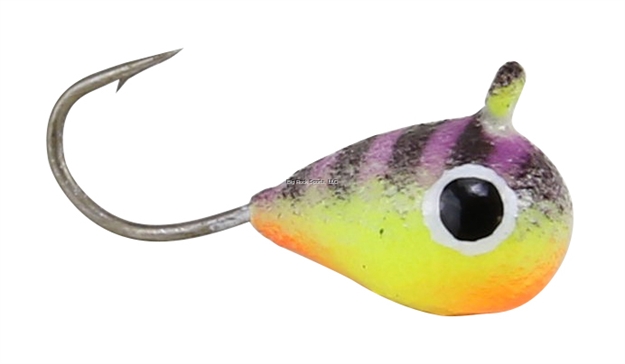 Picture of Clam Drop Jig Xl, Size 10, 1/32Oz, Glow Purple Tiger