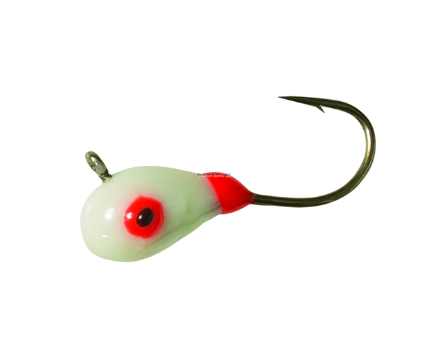 Picture of Clam Drop Jig Xl, Size 10, 1/32Oz, Glow White