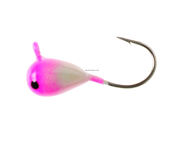 Picture of Clam Drop Jig Xl, Size 10, 1/32Oz, White/Pink Glow