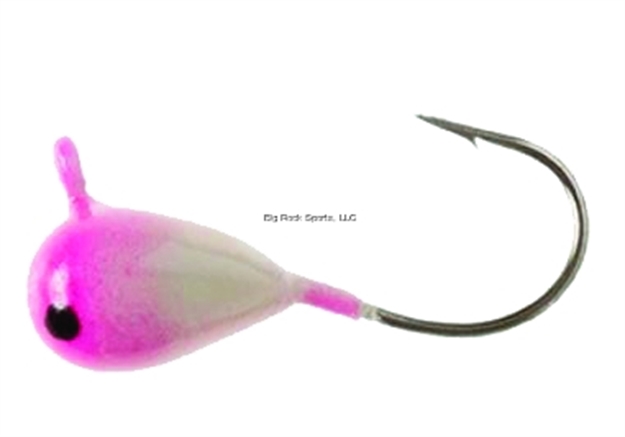 Picture of Clam Drop Jig Xl, Size 8, 1/16Oz, White/Pink Glow