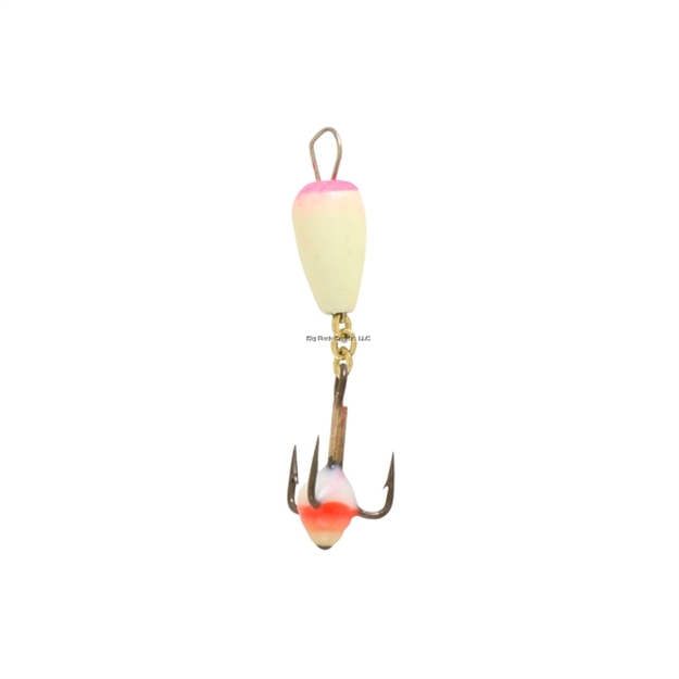 Picture of Clam Dropper Spoon, Size 16, 1/32Oz, White/Pink Glow