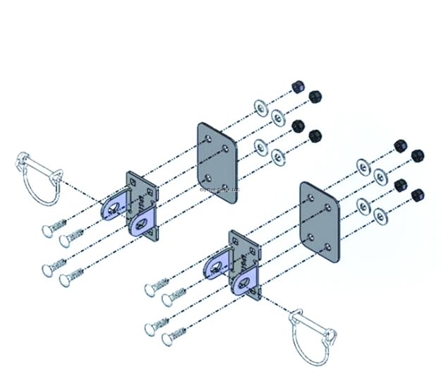 Picture of Clam Extra Hitch Mounting Kit Universal
