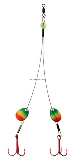 Picture of Clam Fluoro Big Tooth Rig, Size 1/0, Firetiger