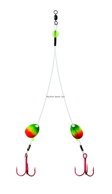 Picture of Clam Fluoro Big Tooth Rig, Size 2, Firetiger