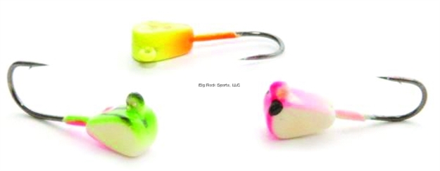Picture of Clam Genz Drop-Kick, Size 10, 3/64Oz, Black/Chartreuse