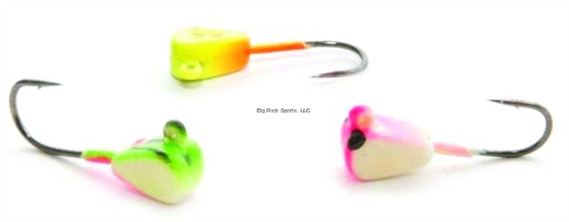 Picture of Clam Genz Drop-Kick, Size 8, 1/16Oz, Chartreuse/Blue Glow Bar