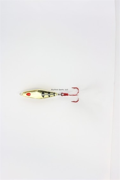 Picture of Clam JM Custom Color Rattlin' Blade Spoon, 1/16 Oz, Size 10,  Gold