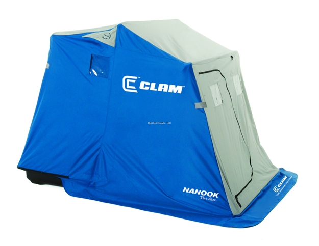 Picture of Clam Nanook 2 Person Tent Shelter, W/Padded Ratchet Seat System, Blue/Gray, Ups
