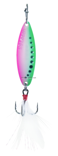 Picture of Clam Panfish Leech Flutter Spoon, 1/32Oz, Size 14, Glow Watermelon