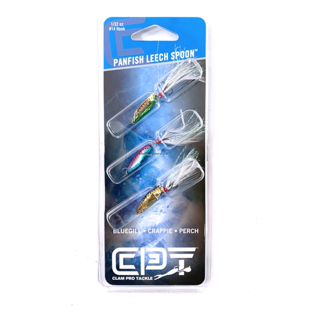 Picture of Clam Panfish Leech Flutter Spoon Kit, 1/32Oz, Size 14