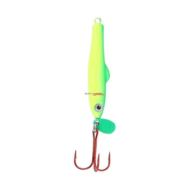 Picture of Clam Pinhead Jigging Mino, 1/8Oz, Size 10, Chartreuse/Lime Glow