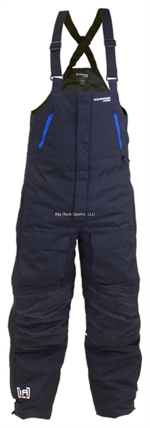 Picture of Clam Rise Float Bib Black/Blue Zips - 4Xl