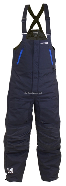 Picture of Clam Rise Float Bib Black/Blue Zips - LG